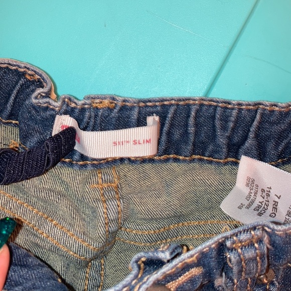 Levi straight leg jeans with side adjusting waist size 7 regular - Picture 9 of 10